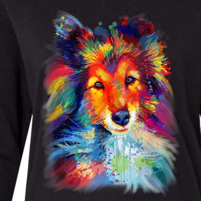 Sheltie Shetland Sheepdog For A Sheltie Mom Womens Cotton Relaxed Long Sleeve T-Shirt