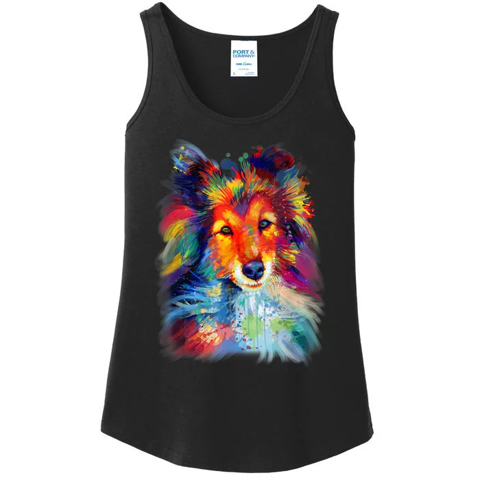 Sheltie Shetland Sheepdog For A Sheltie Mom Ladies Essential Tank