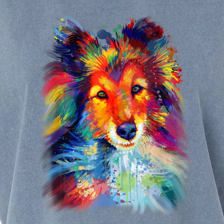 Sheltie Shetland Sheepdog For A Sheltie Mom Garment-Dyed Women's Muscle Tee