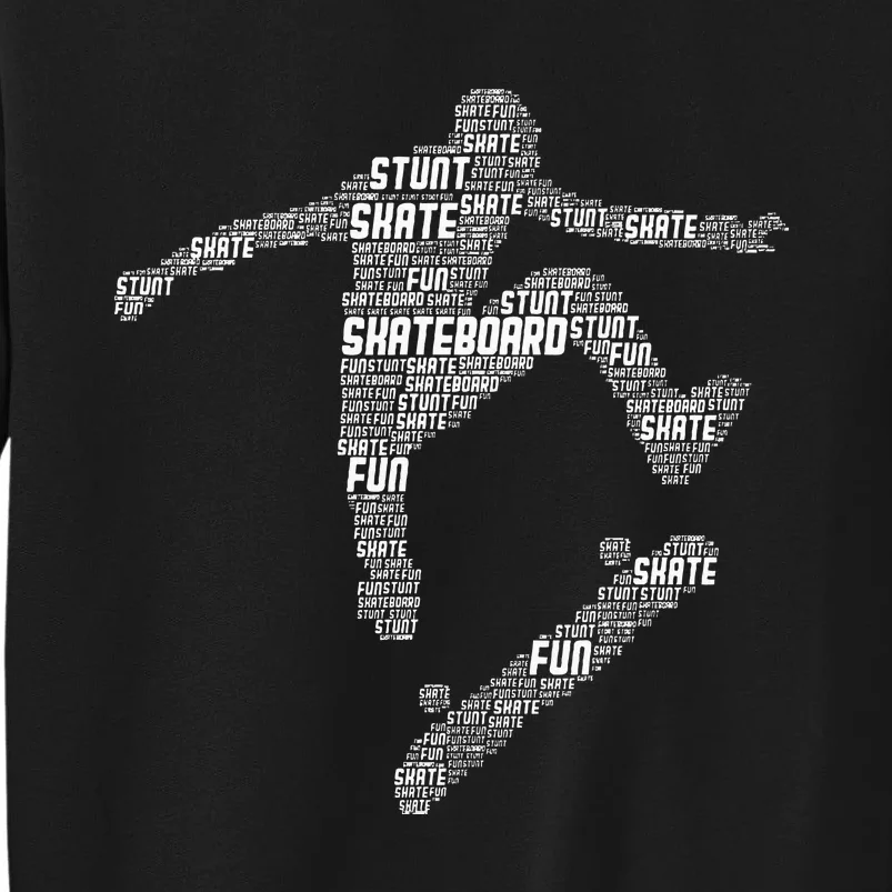 Skateboard Skater Skateboarder Tall Sweatshirt