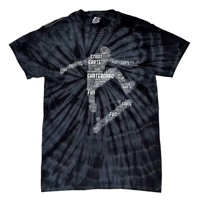 Skateboard Skater Skateboarder Tie-Dye T-Shirt