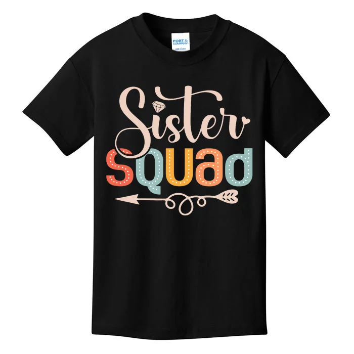 Sister Squad Sis Siblings Family Bestfriends Kids T-Shirt