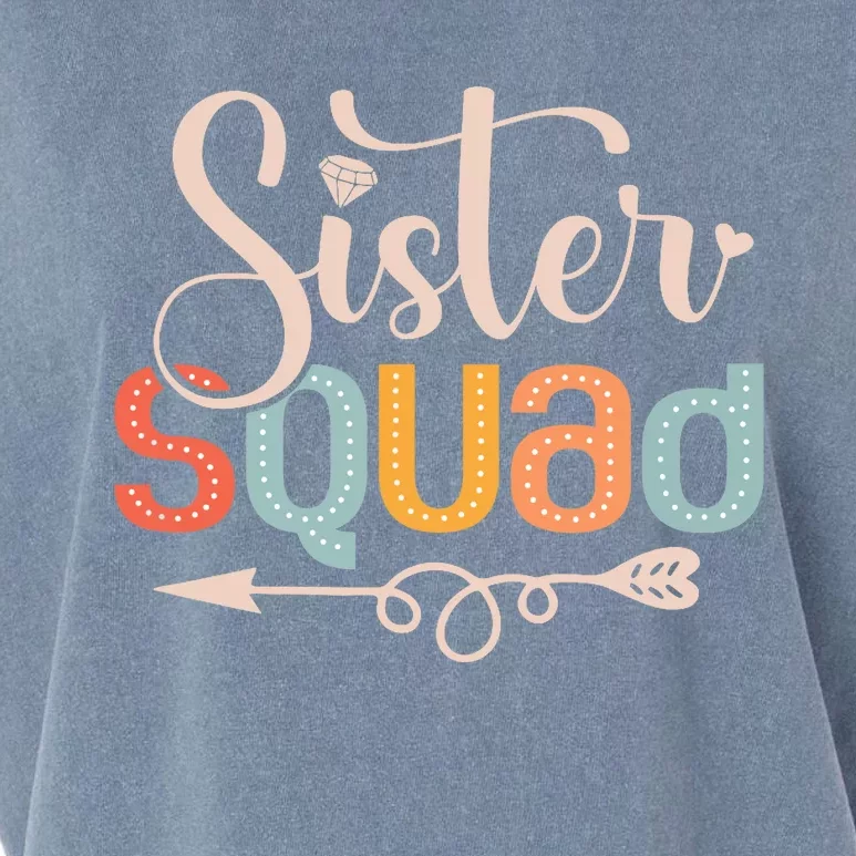 Sister Squad Sis Siblings Family Bestfriends Garment-Dyed Women's Muscle Tee