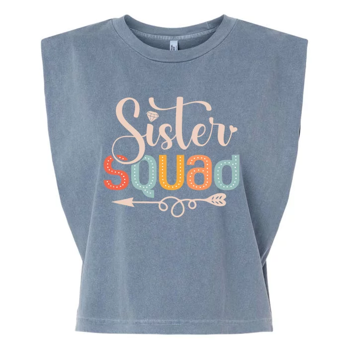 Sister Squad Sis Siblings Family Bestfriends Garment-Dyed Women's Muscle Tee