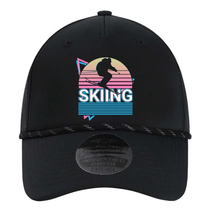 Skiing Skier Ski Retro Gift Performance The Dyno Cap