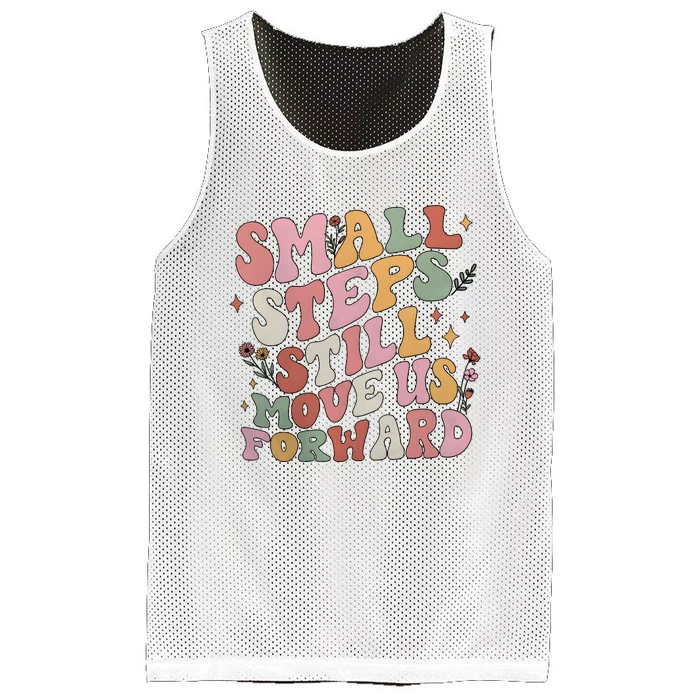 Small Steps Still Move Us Forward Mesh Reversible Basketball Jersey Tank