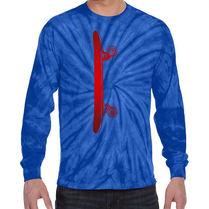 Skateboarding Skateboard Skateboarder Skateboard Gift Tie-Dye Long Sleeve Shirt