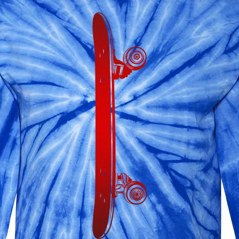 Skateboarding Skateboard Skateboarder Skateboard Gift Tie-Dye Long Sleeve Shirt