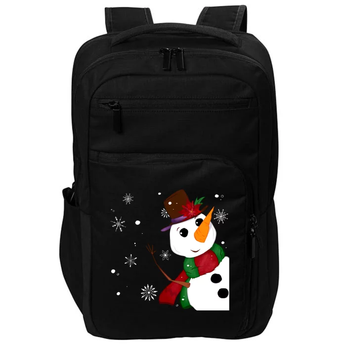 Snowman + Snowflakes Impact Tech Backpack