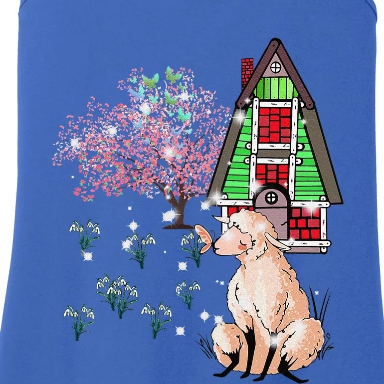 Spring Shee.P Shee.P Lamb Easter Happy Easter Children Child Ladies Essential Tank