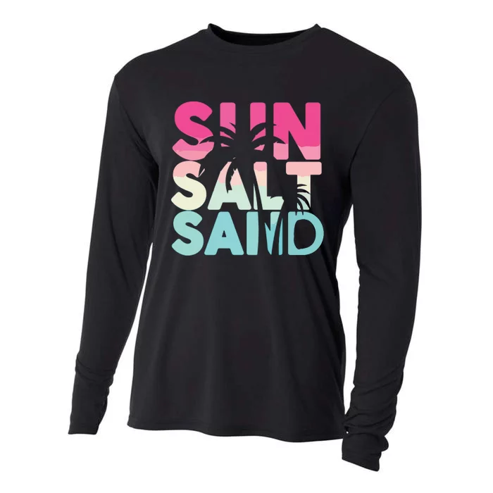 Sun Sand Salt Beach Cooling Performance Long Sleeve Crew