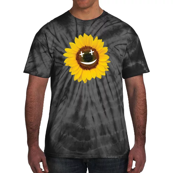 Smile Sunflower Tie-Dye T-Shirt