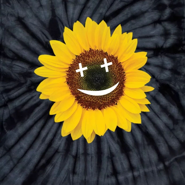 Smile Sunflower Tie-Dye T-Shirt