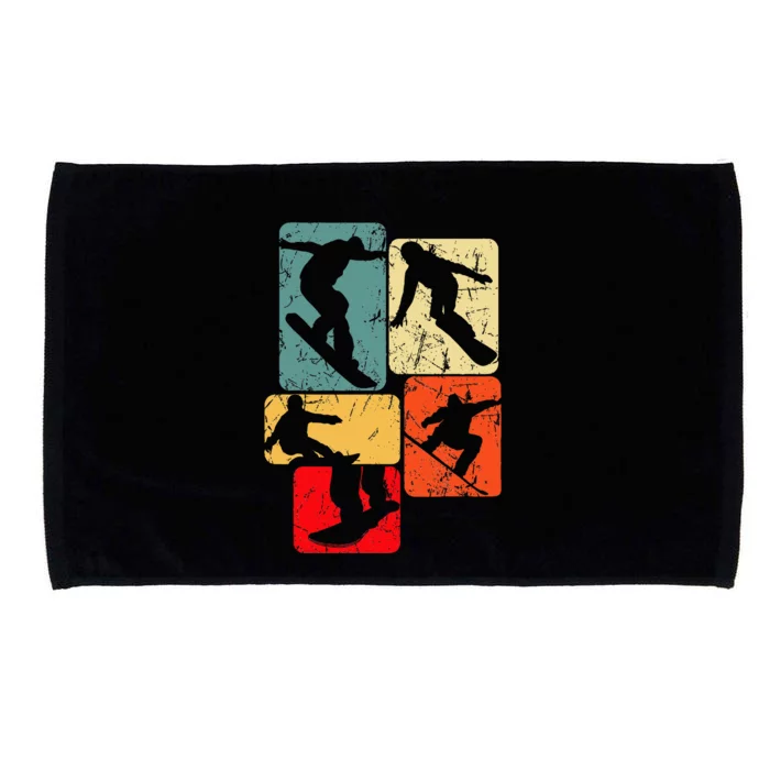 Snowboard Snowboarder Snowboarding Microfiber Hand Towel