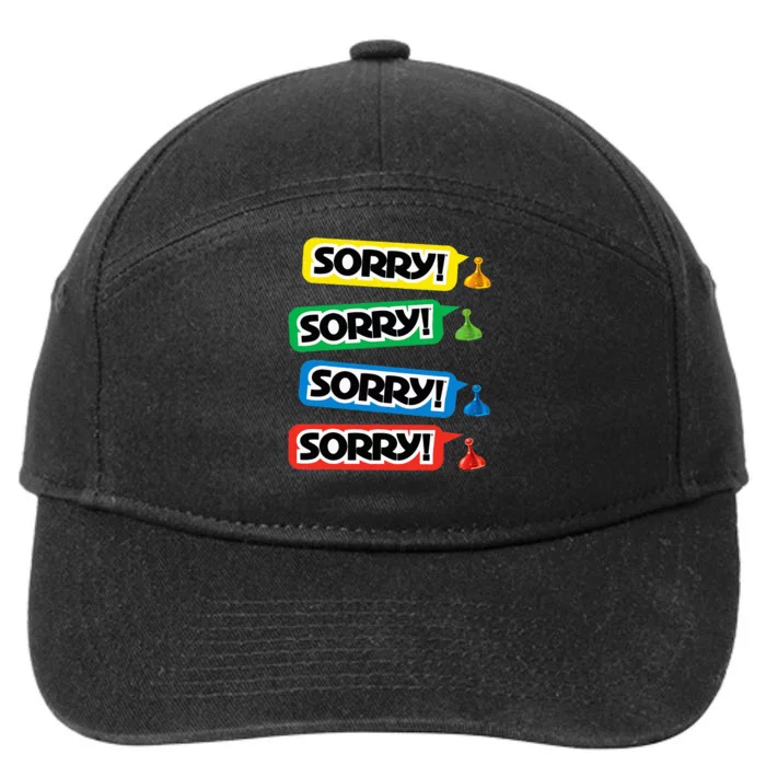 Sorry Sorry! Sorry! Sorry! 7-Panel Snapback Hat