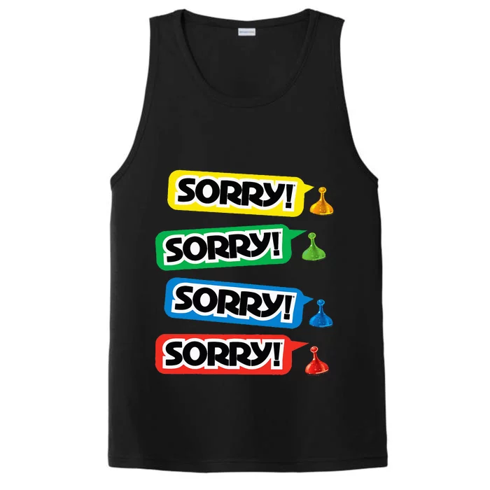 Sorry Sorry! Sorry! Sorry! Performance Tank