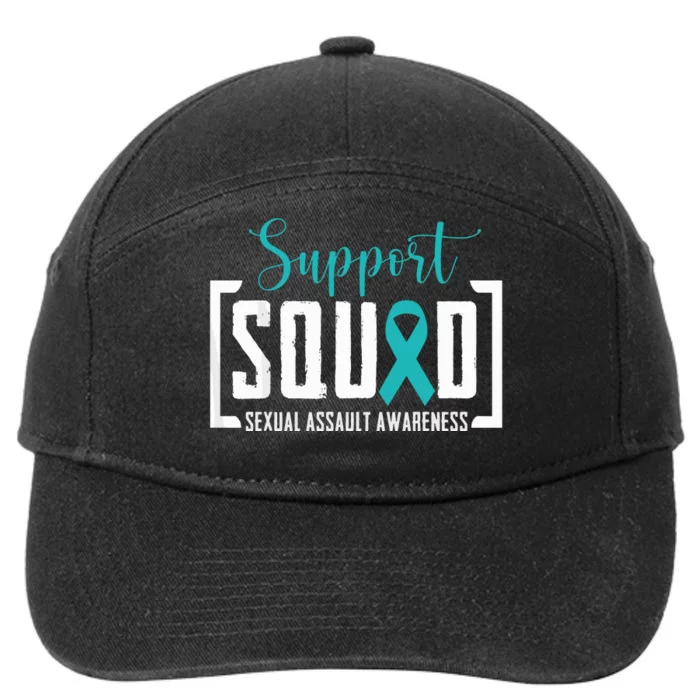 Support Squad Sexual Assault Awareness Month Support Victim 7-Panel Snapback Hat