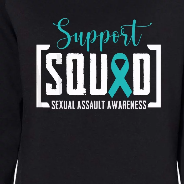 Support Squad Sexual Assault Awareness Month Support Victim Womens California Wash Sweatshirt