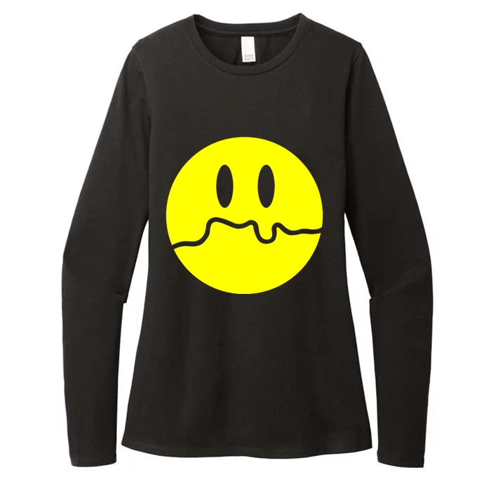 Sad Smile Womens CVC Long Sleeve Shirt