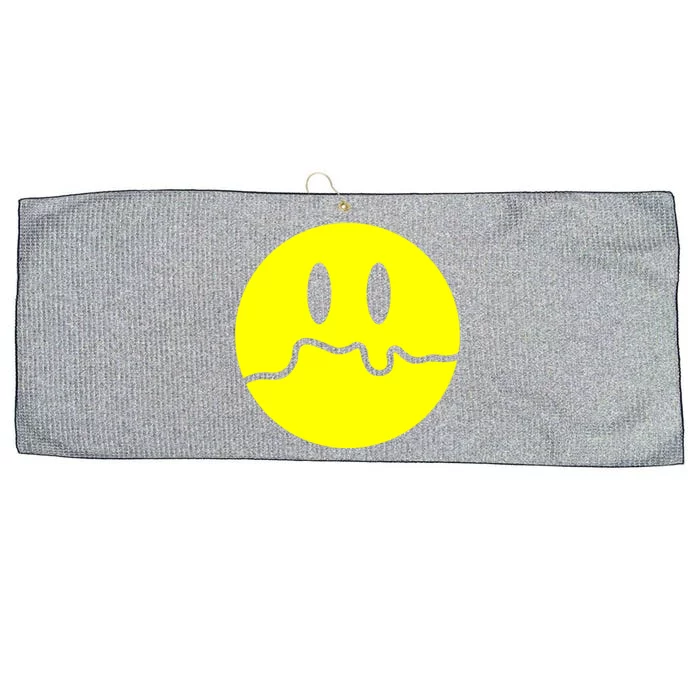 Sad Smile Large Microfiber Waffle Golf Towel