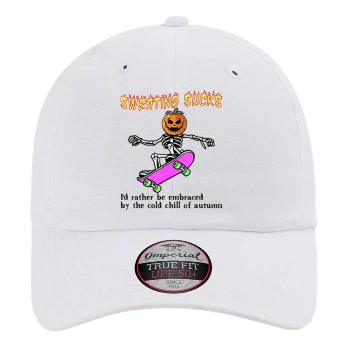 Sweating Sucks Skeleton Pumpkin Skateboard The Original Performance Cap