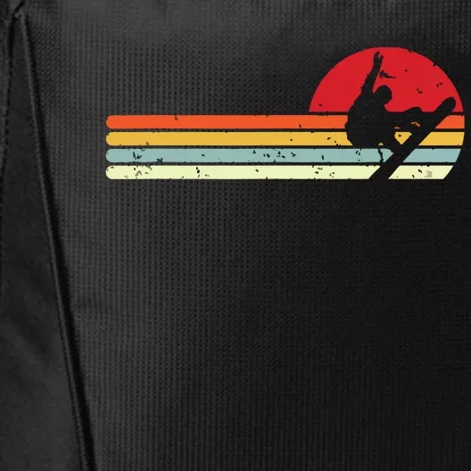 Sunset Snowboarder Snow Boarding Snowboarders City Backpack