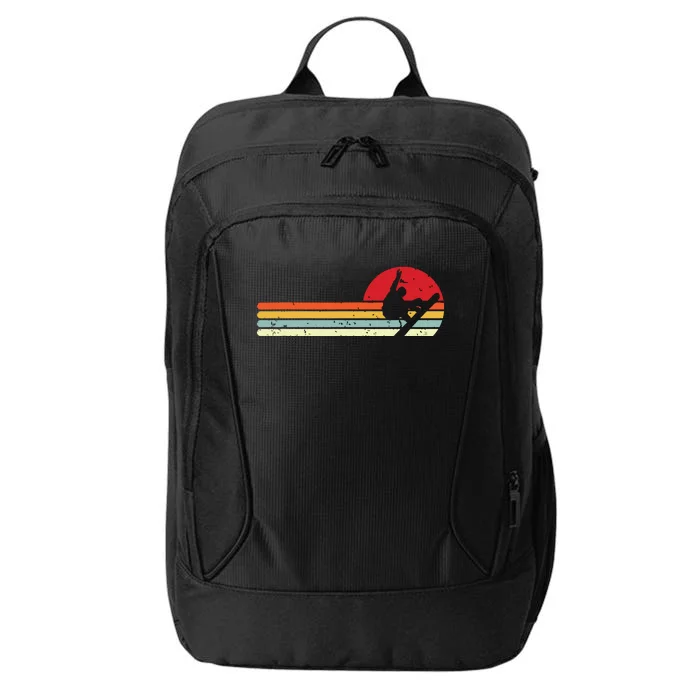 Sunset Snowboarder Snow Boarding Snowboarders City Backpack