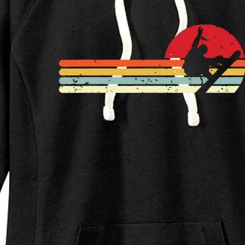 Sunset Snowboarder Snow Boarding Snowboarders Women's Fleece Hoodie