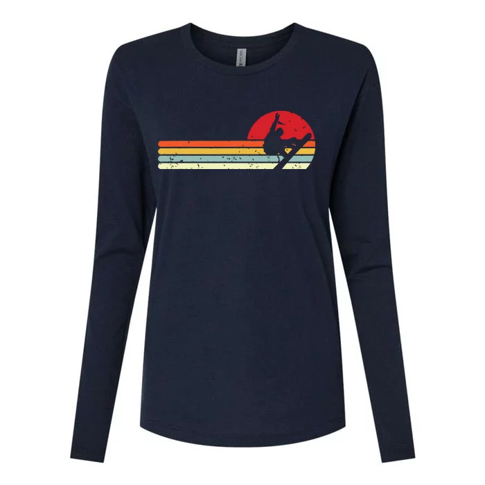 Sunset Snowboarder Snow Boarding Snowboarders Womens Cotton Relaxed Long Sleeve T-Shirt