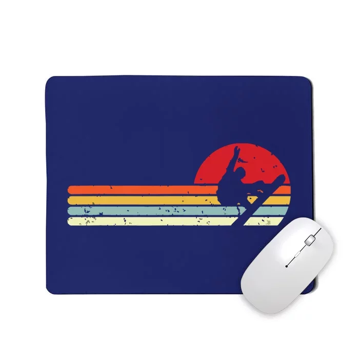 Sunset Snowboarder Snow Boarding Snowboarders Mousepad