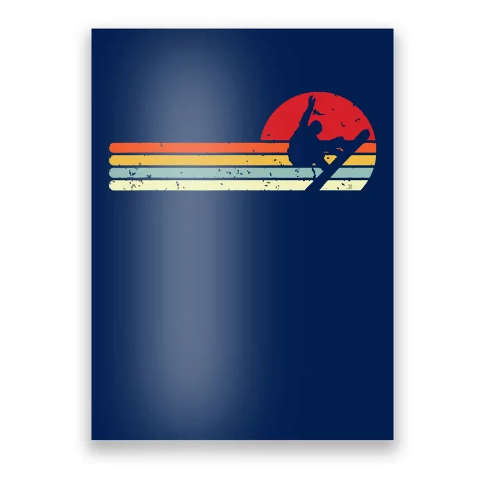 Sunset Snowboarder Snow Boarding Snowboarders Poster