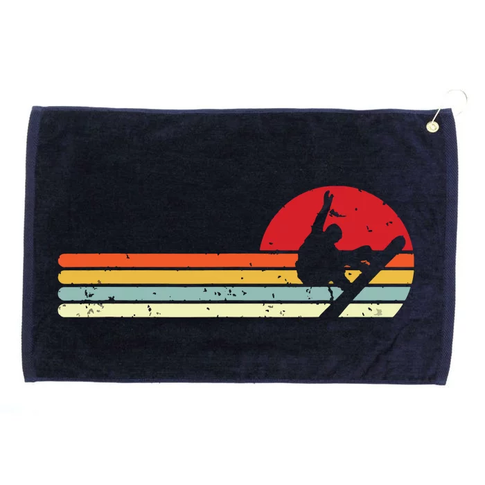 Sunset Snowboarder Snow Boarding Snowboarders Grommeted Golf Towel