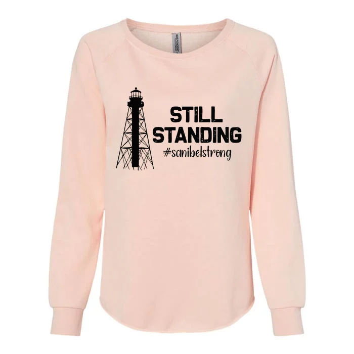 Still Standing Sanibel Strong Florida Hurricane Relief Womens California Wash Sweatshirt