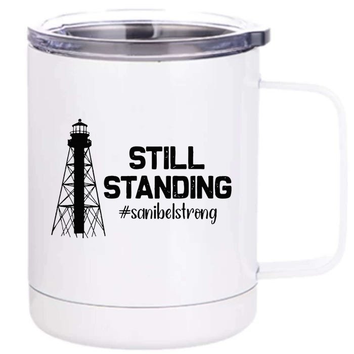 Still Standing Sanibel Strong Florida Hurricane Relief Front & Back 12oz Stainless Steel Tumbler Cup