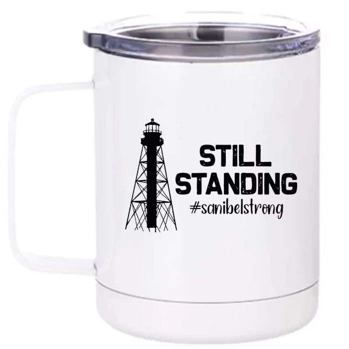 Still Standing Sanibel Strong Florida Hurricane Relief Front & Back 12oz Stainless Steel Tumbler Cup