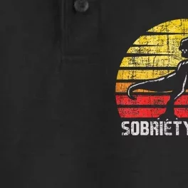 Sobrietysaurus Sober Sobriety Anniversary Recovery Aa Na Dry Zone Grid Performance Polo