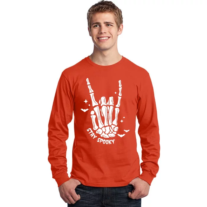 Stay Spooky Skeleton Hands Halloween Tall Long Sleeve T-Shirt