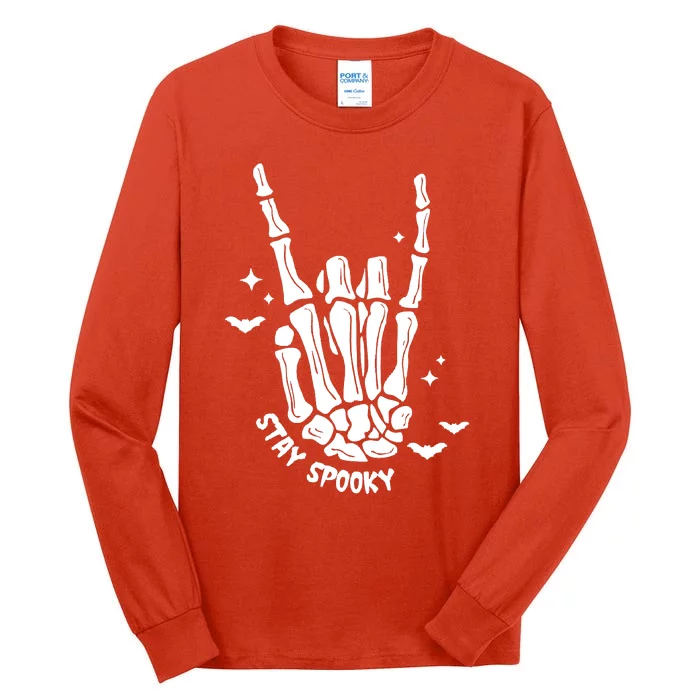 Stay Spooky Skeleton Hands Halloween Tall Long Sleeve T-Shirt