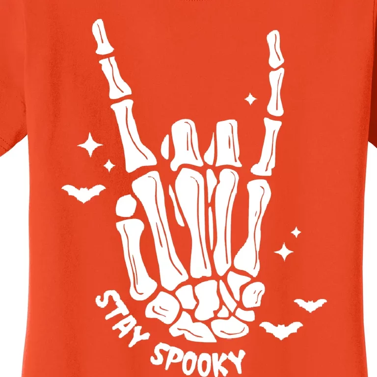 Stay Spooky Skeleton Hands Halloween Women's T-Shirt