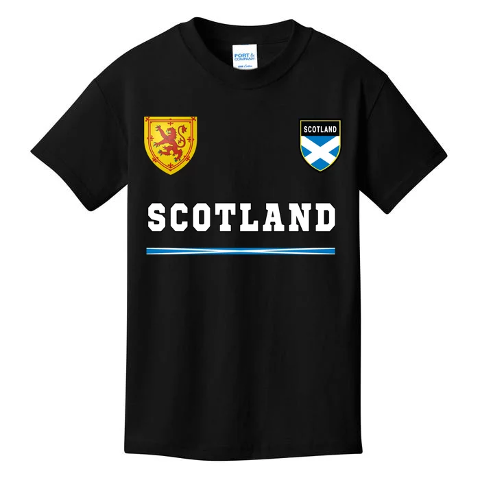 Scotland Sports Soccer Jersey Flag Football Kids T-Shirt