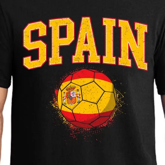 Spain Spanish Soccer Football Tournament Game Pajama Set