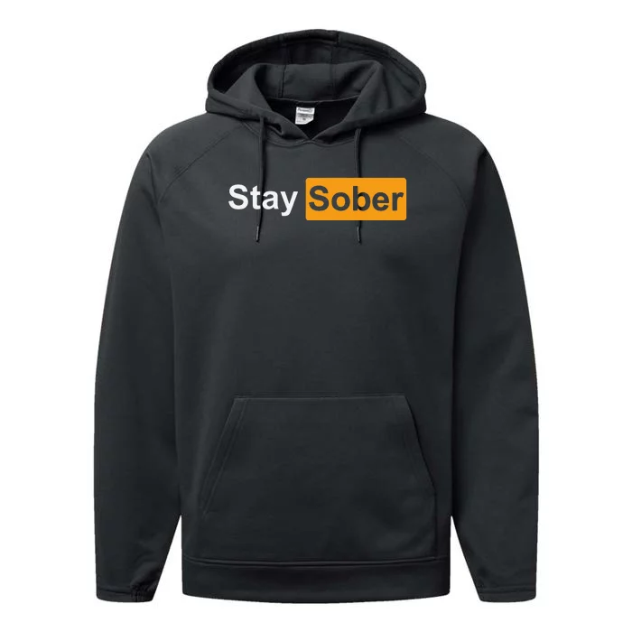 Stay Sober Performance Fleece Hoodie