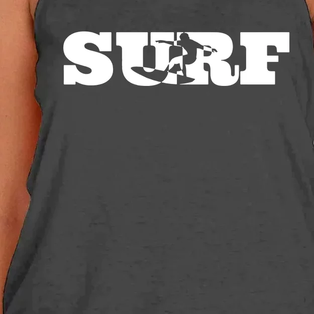 Surf Surfing Surfboard Beach Summer Women's Knotted Racerback Tank