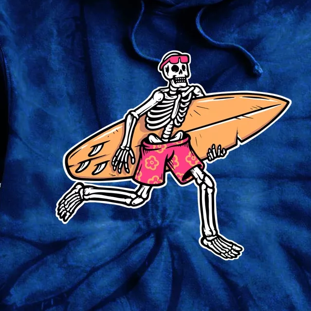 Skull Surfer Tie Dye Hoodie