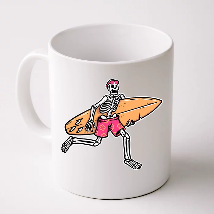 Skull Surfer Front & Back Coffee Mug