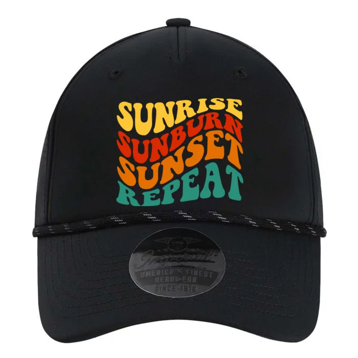 Sunrise Sunburn Sunset Repeat Retro Summer Performance The Dyno Cap