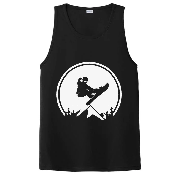 Snowboard Snowboarding Silhouette Big Air Performance Tank