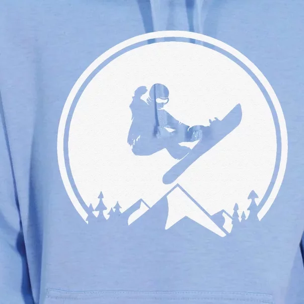 Snowboard Snowboarding Silhouette Big Air Unisex Surf Hoodie