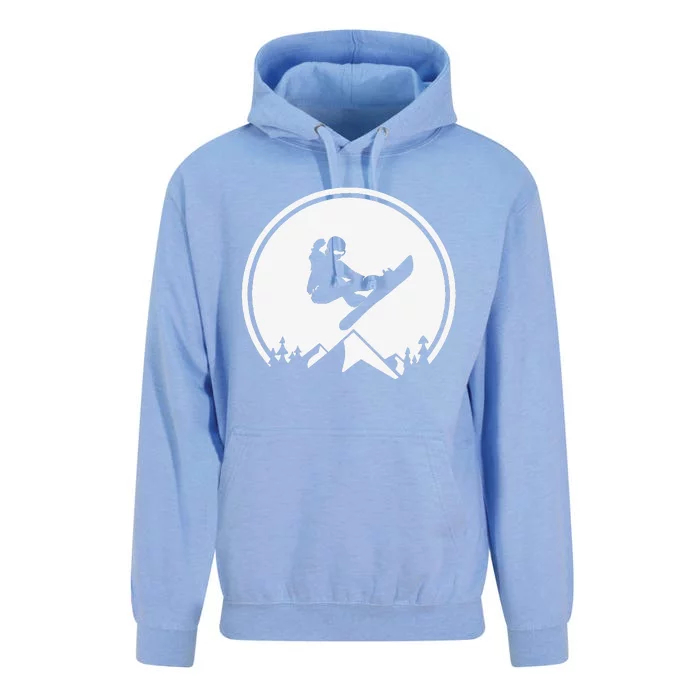 Snowboard Snowboarding Silhouette Big Air Unisex Surf Hoodie