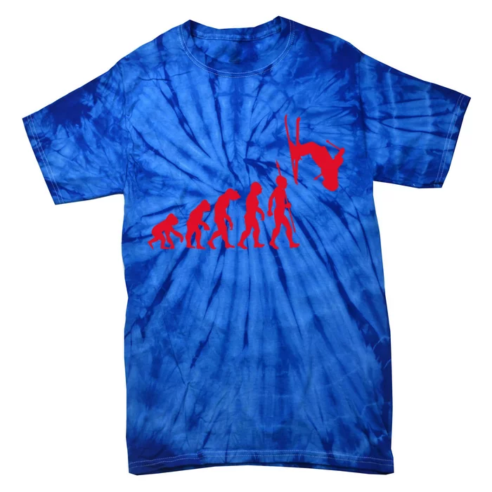 Skiing Skiing Skiers Winter Sports Evolution Gift Tie-Dye T-Shirt